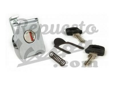 Cerradura Guantera Cromada Vespa Iris, TX, T5, PX Disco, PKXL