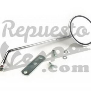 Espejo Retrovisor Cromado Derecho Anclaje Abajo Manillar Vespa 150, 160, 200