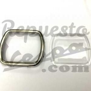 Kit Cerquillo Cromado Cristal Transparente Cuentakilómetros Vespa 125, 150