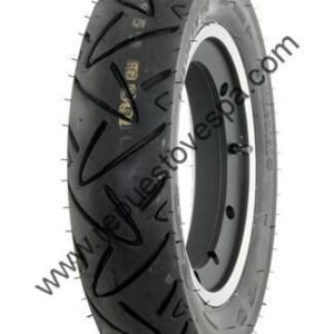 Kit Llanta Tubeless 2.10 10″ Negra Borde Pulido Vespa + Neumático Continental Twist 3.50 10″ 59M