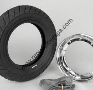 Kit Rueda Completa Llanta Cromada Neumático S1 3.00 10″