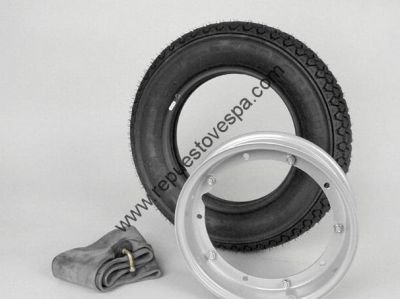 Kit Rueda Completa Llanta Gris Neumático S83 3.50 10″