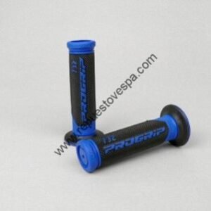 Puños Negro Azul Progrip 24 mm Vespa 125, 150 y 160, PX, PE