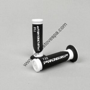 Puños Negro Blanco Progrip 24 mm Vespa 125, 150 y 160, PX, PE
