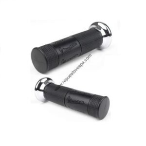 Puños Negros Cromo 24 mm Vespa PX Disco