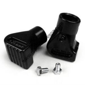 Tacos Caballete Metálicos Negros 20MM