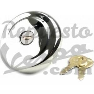 Tapón Depósito Gasolina Con Cerradura Acero Vespa Iris, TX, T5, PX Disco, PK